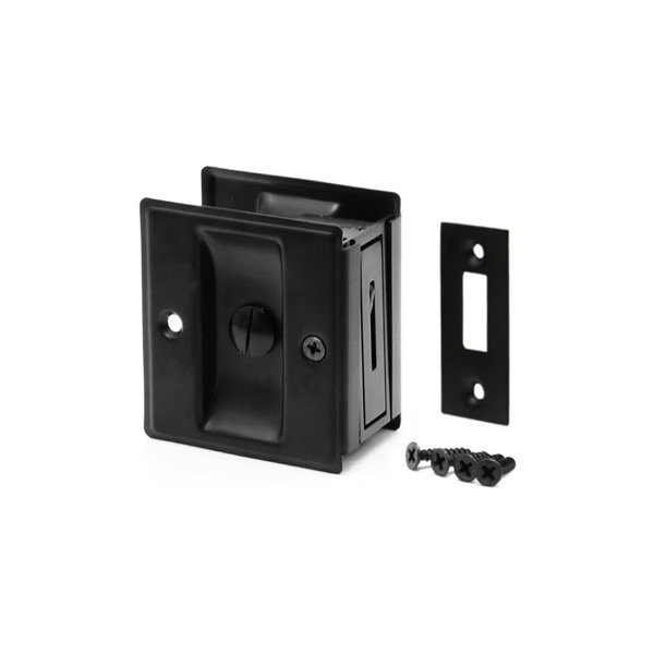 OSP Mana Privacy Sliding Door Lock With Pull/Solid Brass Pocket Door